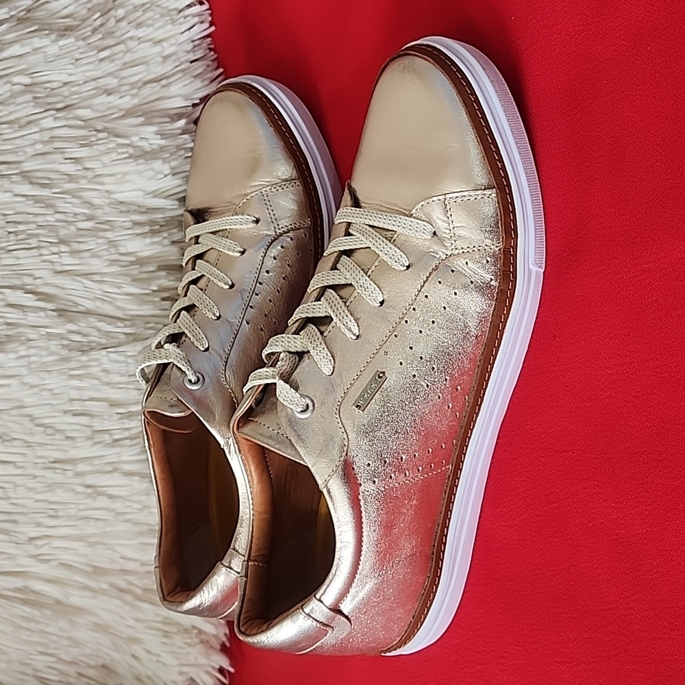 Velez Artisan Metallic Gold Women's Sneakers View 3
